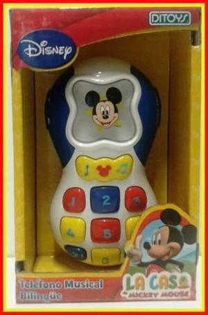 Teléfono Musical Bilingue Mickey Mejor Precio!!