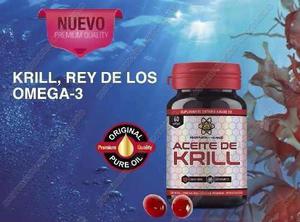 Aceite De Krill Puro 60 Cápsulas Blandas De 500mg Cada Una