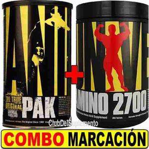 Combo Marcacion Animal Pak + Amino 2700 X 350 Universal