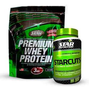 Combo Star Whey Protein 3kg + Quemador Starcurts Ahorro Pce