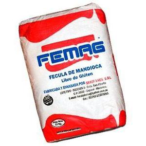 Fecula De Mandioca X 25kg Libre De Gluten Femag