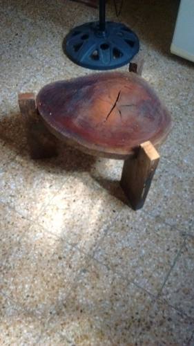 Mesa De Tronco Rustica