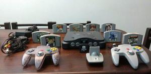 Nintendo 64 Completa + 2 Joysticks + 8 Juegos + Expansionpak