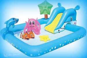 Pileta Pelotero Inflable Chicos Bestway Juego Tobogan Nemo