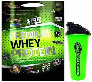Premium Whey Protein 3 Kg Star Nutrition Shaker Envio Gratis