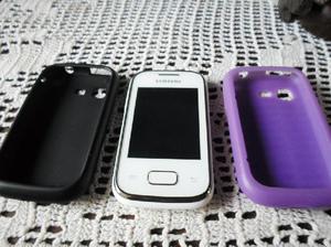 Samsung Galaxi Pocket Blanco C/2 Fundas
