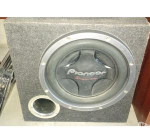 SubWoofer Pionner 12" Con Tapa de potencia UNIC 150WATTSx4CH