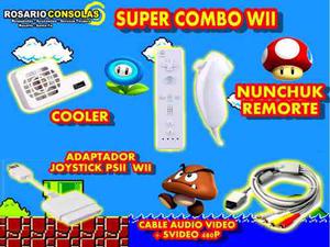 Super Combo Nintendo Wii Kit 5 Productos Nuevos Rosario