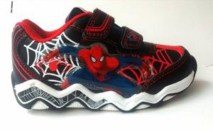 Zapatillas Spiderman Con Luces Mundo Moda Kids