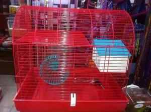 Hamstera Jaula Hamster Baul 2 Pisos Completa Petshopbeto