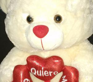 Osito de peluche con frase "te quiero mucho" WOODY TOYS