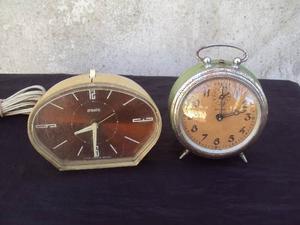 Reloj Despertador Antiguos,frances Y Ingles,antiguos