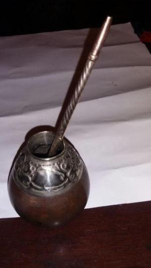 Mate Con Bombilla Antiguo