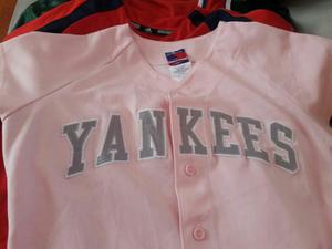 Camiseta De Baseball Mlb Yankees Para Chicas