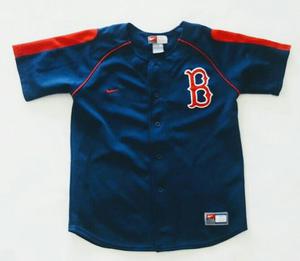 Casaca Nike Red Sox Boston Baseball Softball Niño Talle M