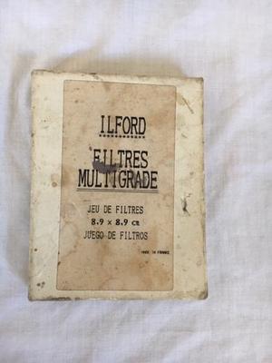 Filtros Ilford 8,9x8,9 Cm
