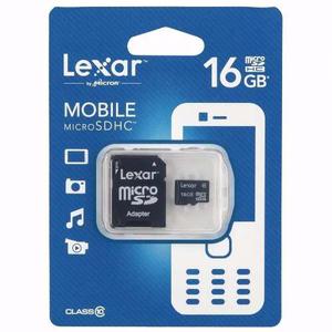 Lexar Memoria Micro Sd 16 Gb Clase 10 +adaptador+ Velocidad