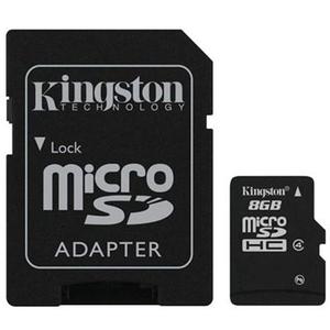 Memoria Micro Sd Kingston 8gb En Blister Con Adaptador Sd