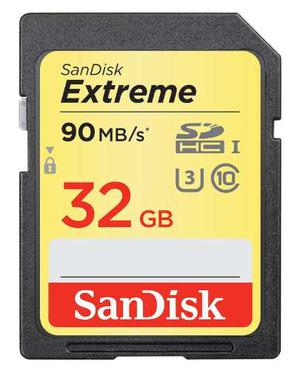 Memoria Sd Sandisk Extreme Sdhc 32gb 90mb/s Clase 10