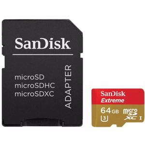 Sandisk Extreme 64gb Microsd Clase 10 U3 Gopro 90mb 4k Uhs-3