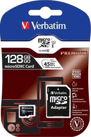 Verbatim  Tarjeta De Memoria Micro Sd Xc 128gb Clase 10