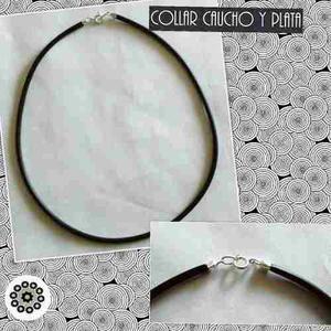 Collar Caucho Cierre Plata 900 (x 3 Unidades)