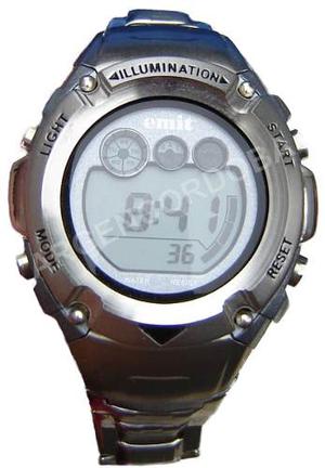 Reloj Emit Digital Metalico - Alarma - Cronometro - Luz