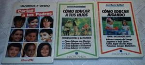 Lote 3 Libros De Educación De Los Hijos.