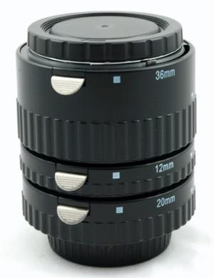 Set Tubos Extension P/ Lente Nikon Af Para Macro Phottix