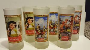 6 Vasos De Coca-cola Estampados De Coleccion