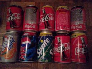 Lote 10 Latas Belgas Coca Cola Sprite Fanta Pepsi