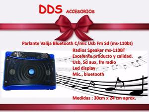 Radios Speaker Ms-110bt Con Bluetooth