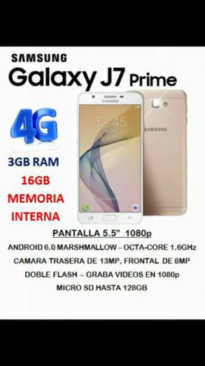 SANSUNG GALAXY J7 PRIME LIBRE, NVO Y ORIGINAL! SUPER OFERTA!