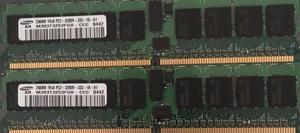 2 X Memoria Samsung Ddr 256mb 