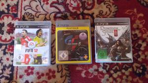 Fifa 12, Gran Turismo® 5 y Dungeon Siege 3 para ps3