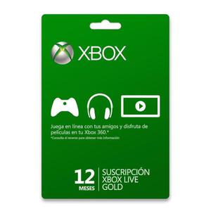 Xbox Live Gold 12 Meses - Envio Inmediato - Codigo Original