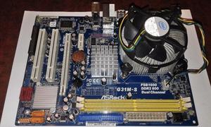 Motherboard Asrock G31M-S + procesador Intel E