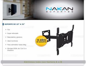 SOPORTE led lcd de 10 a 32 EXTENSIBLE / GIRATORIO