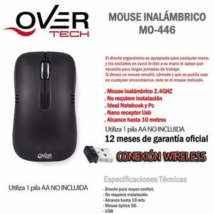 Mouse inalambrico Overtech OT446