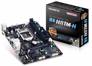 Placa Madre GIGABYTE S H81M-H BOX M-ATX VGA/HDMI