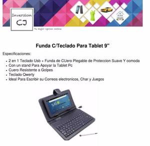 Funda C/teclado Para Tablet 7' y 9'
