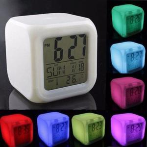 Reloj Despertador Temperatura Digital Luz Color - La Plata
