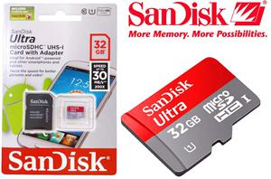 Memoria Sandisk Micro SD 32Gb Ultra Clase 10