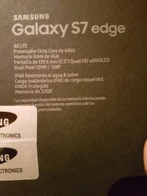 Samsung s7 edge libre 2 semana de uso (nuevo)