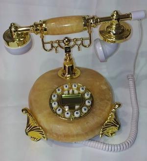 Telefono Retro Antiguo Imitación Mármol De Línea Nuevo