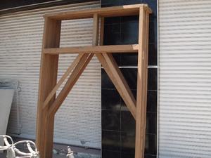 cuatro marcos placar madera dura sin usar