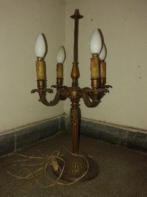 lampara de mesa de bronce