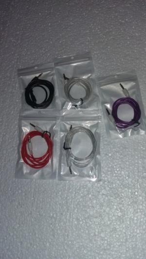 Cables Miniplug auxiliar colores varios