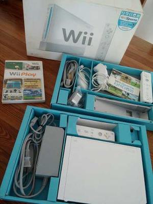 Nintendo Wii 2 Controles + 2 Nunchuk + Juegos Traída De Us