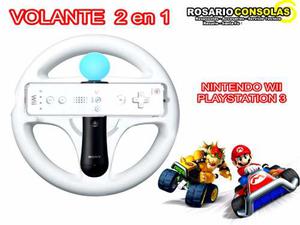 Volante Grip 2 En 1 Nintendo Wii Ps3 Nuevos Rosario